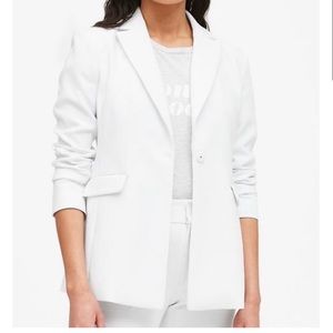 Banana Republic white sculpted fit blazer 4